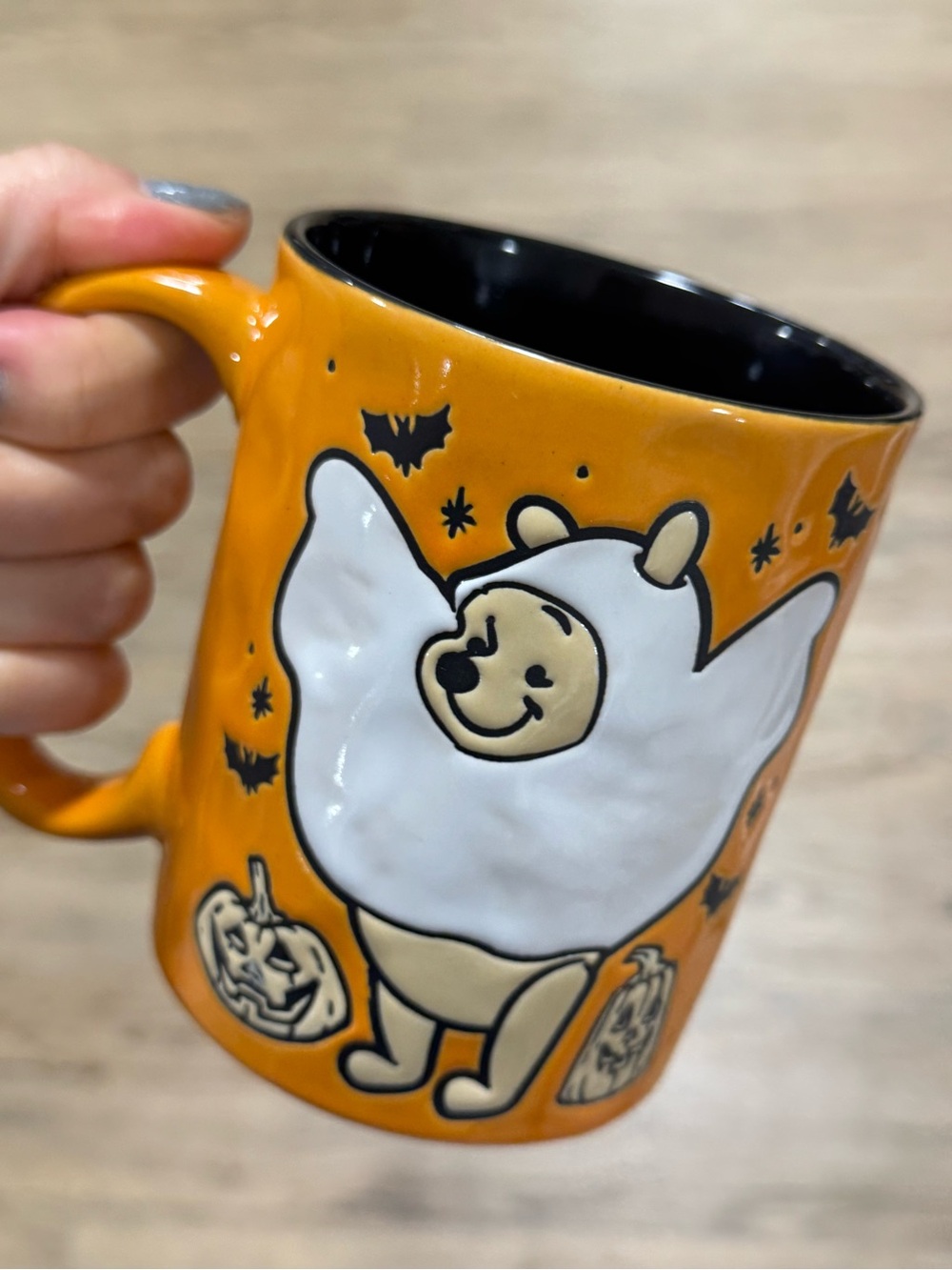 Winnie the Pooh Halloween Orange & Black Mug